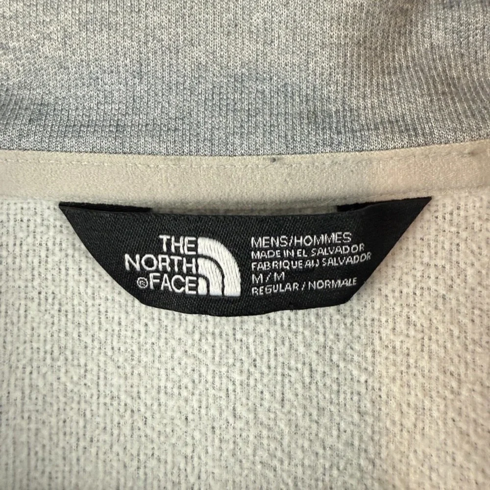 North Face 1/2 Zip Pullover Men Medium Gray Canyonlands Tech Fleece Sweatshirt